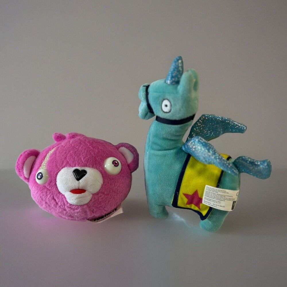 (2) Russ 2019  FORTNITE   Cuddle Team Leader & Blue Llamacorn Soft Toy Plush